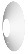 Plast 60 mm / bílý kov 100 mm